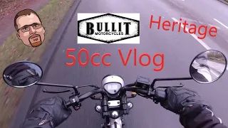 Riding reviews vlog on a Bullit Heritage 50cc restricted