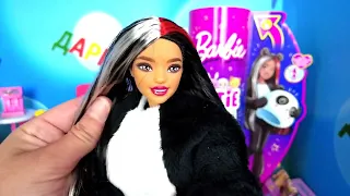 Barbie ПАНДА🐼 Barbie Cutie Reveal в плюшевых костюмах: обзор и распаковка Даринелка