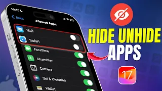 How to Hide Unhide Apps on iOS 17 | Hide Apps on iPhone iOS 17