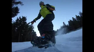 Snowboarding in Klinovec, Czech Republic 2019