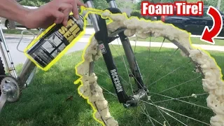 Can You Use SPRAY FOAM as a TIRE?