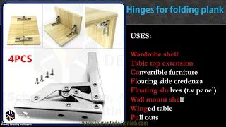 180 degree hinge- folding shelf hinge (Laureate Design Lab)
