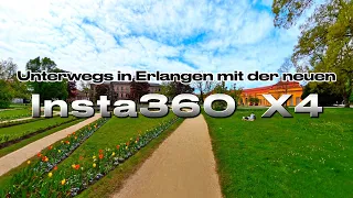 🇩🇪🛴💒 Unterwegs mit der neuen Insta360 X4 in Erlangen  4K🎥