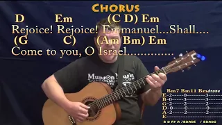 O Come, O Come, Emmanuel (CHRISTMAS) Fingerstyle Guitar Cover Lesson in Em with Chords/Lyrics