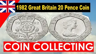 1982 GB United Kingdom 20 Pence Coin