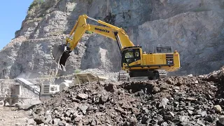 Komatsu PC 700 first working day