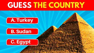 GUESS the COUNTRY by its LANDMARK or MONUMENT | Geography Quiz | Famous Place