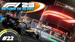 FIRST TIME AT LAS VEGAS! F1 23 DRIVER CAREER Part 22 (110% AI)