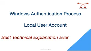 Windows Logon Process | Local User Account