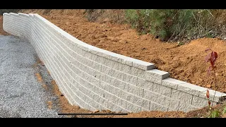 Retaining Wall One Day Build | Time Lapse