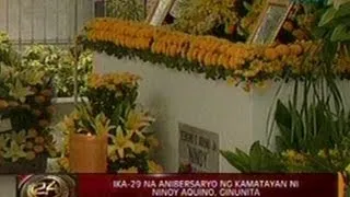 24Oras: Ika-29 na anibersaryo ng kamatayan ni Ninoy Aquino, ginunita