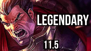 DARIUS vs ORNN (TOP) | Quadra, Legendary, 1200+ games, 1.6M mastery, 19/3/6 | KR Diamond | v11.5