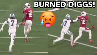 AJ Green vs Trevon Diggs! (WR vs CB) Cardinals vs Cowboys week 17 2021 highlights