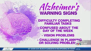 10 warning signs of Alzheimer's