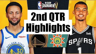 Warriors vs Spurs Full Highlights 2nd QTR | Nov 24 | NBA In-Season TournamenT 2023