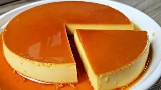 [SUB] 3 Ingredients❗Homemade Leche Flan | No Oven, No Bake, No Mixer, No Condensed Milk