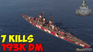 World of WarShips | Odin | 7 KILLS | 193K Damage - Replay Gameplay 1080p 60 fps