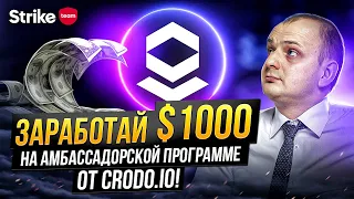 Амбассадорская программа Crodo.io Заработок без вложений