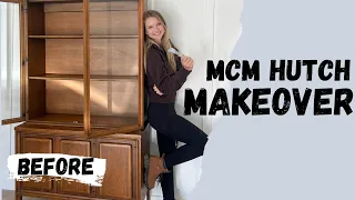 Mid-Century Modern Hutch MAKEOVER