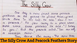 The Silly Crow And Peacock Feathers | The Crow And Peacock Feathers Story | The Crow And The Peacock