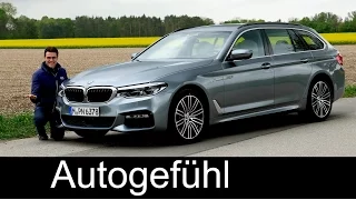 BMW 5 Series Touring 5er FULL REVIEW 530d G31 test driven new neu 2017 - Autogefühl