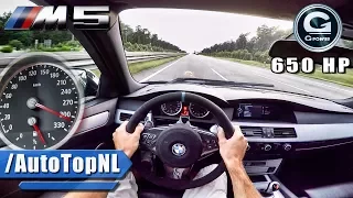 BMW M5 V10 BI-SUPERCHARGED G POWER AUTOBAHN POV by AutoTopNL