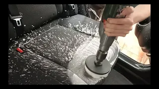 Lavado de asiento de auto || Upholstery cleaning car seats washing karcher Puzzi 100