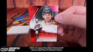 2023- 24 Upper Deck Black Diamond SP Game Used Mixer #1