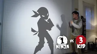 Fotorama Shadow Fighter Game, Interactive Projector #Shorts