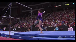 Aliya Mustafina Nailing The "Mustafina" Dismount For 1 Minute Straight!