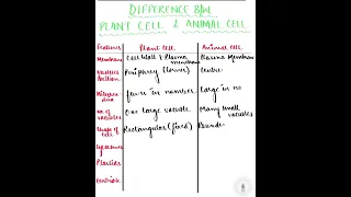 Class-IX- Biology- The Fundamental Unit Of Life- Differences Between Plant Cell and Animal Cell