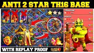 *1 Star Proof* Town Hall 16 Base With Link + Replay | *Defend Like a Legend* |Th16 Unbeaten Base.