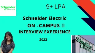Scneider Electric Interview Experience | VIT | EEE Core | 2023 | Superdream #placement