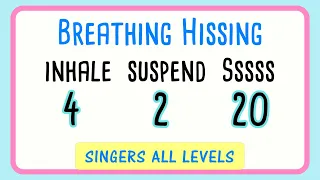 😮‍💨Breathing Hissing Exercise for Singers - 20 Seconds