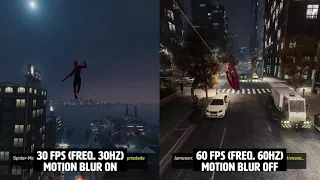 MARVEL'S SPIDER MAN PC | 30 FPS vs 60 FPS