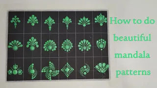 How to paint beautiful dot mandala patterns #2