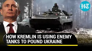 Putin reuses captured Ukrainian tanks in Donbass; Russia's T-14 Armata tank production badly hit?