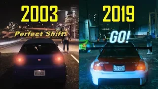 EVOLUTION Of Need For Speed Race Intro (2003-2019) ..Recreated in GTA 5?!