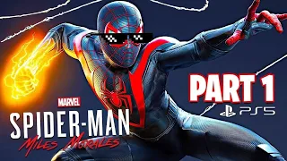 Spider-Man: Miles Morales (PS5) 1080p 60FPS HDR + RAY TRACING GAMEPLAY PART 1