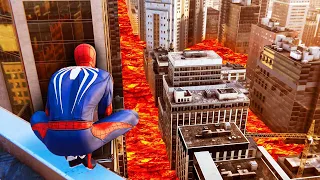 The FLOOR Is LAVA Challenge! (Spider-Man)