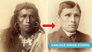Nativi Americani Prima-e-Dopo la Carlisle Indian Industrial School