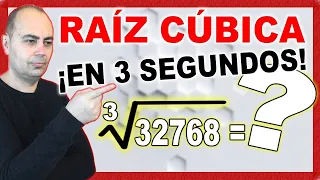 💥"TÉCNICA Para Hacer Una RAÍZ CÚBICA En 3 SEGUNDOS A Través Del CÁLCULO MENTAL"💥MATH TRICKS