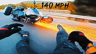 Biker's Biggest NIGHTMARE at HIGH Speed | Crazy Motorcycle Moments 2021