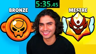 EU SUBI DA LIGA BRONZE ATÉ MESTRE EM MENOS DE 24 HORAS no Brawl Stars