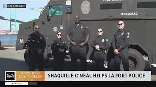 Shaquille O’Neal appears in LA Port Police recruitment video