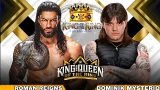 Roman Reigns vs Dominik Mysterio Full Match WWE King & Queen Of The Ring 2024 Highlights