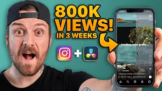 800K+ Views In The FIRST 3 WEEKS! How I Made This Instagram Reel With Davinci Resolve.