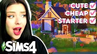 I Can ONLY Use CHEAP ITEMS To Build a Starter Home in The Sims 4 // Sims 4 Build Challenge