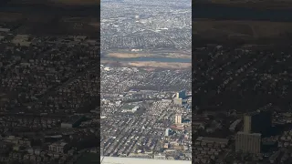 Flying over New Jersey Cresskill to Englewood areas on our flight to LaGuardia airport in NYC