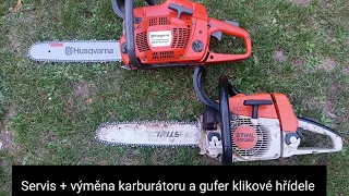 Hq455 lehký servis, Ms 260 výměna karburátoru a gufer klikové hřídele, @jpforest8882